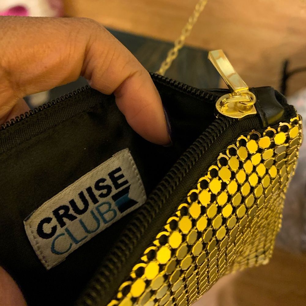 Clutch black and Gold bag